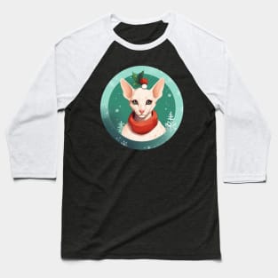 Oriental Shorthair Cat Xmas, Love Cat Baseball T-Shirt